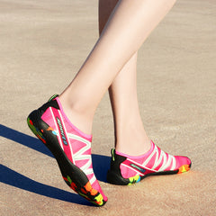 Women's Zigzag Water Shoes Quick Dry Aqua Socks for Swimming Surfing