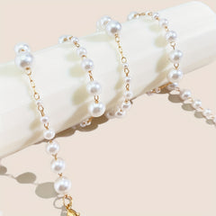 Faux Pearl Glasses Chain Anti Slip Eyeglasses Lanyard Strap
