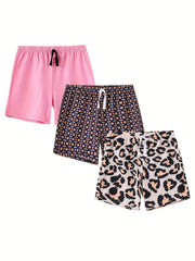 Girls' Beach Shorts 6-Pack, Casual Lounge Summer Sports Leisure