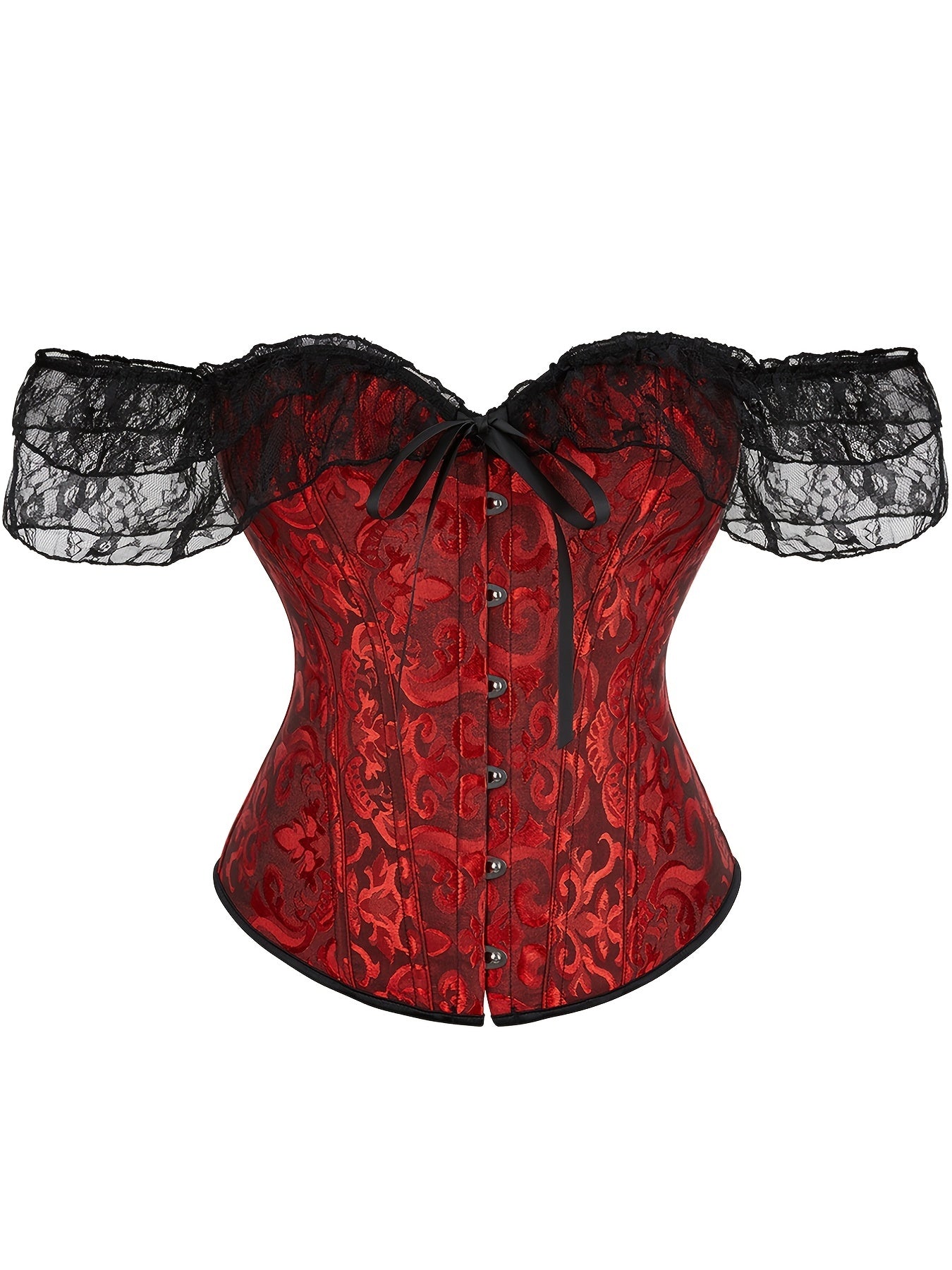 Lace Corset Bustier Tummy Control Body Shaper Women's Lingerie