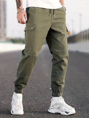 Pocket Cargo Jeans Men's Tapered Pants For All Seasons