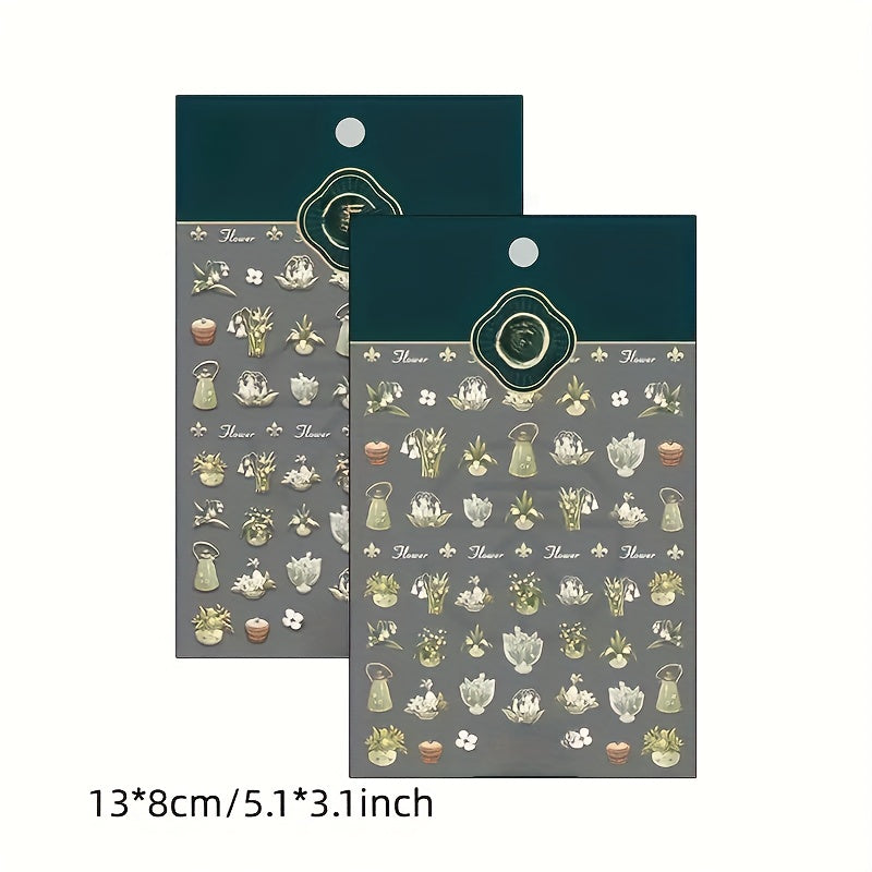 3D Art Stickers Embossed Nail Art Decoration Stickers