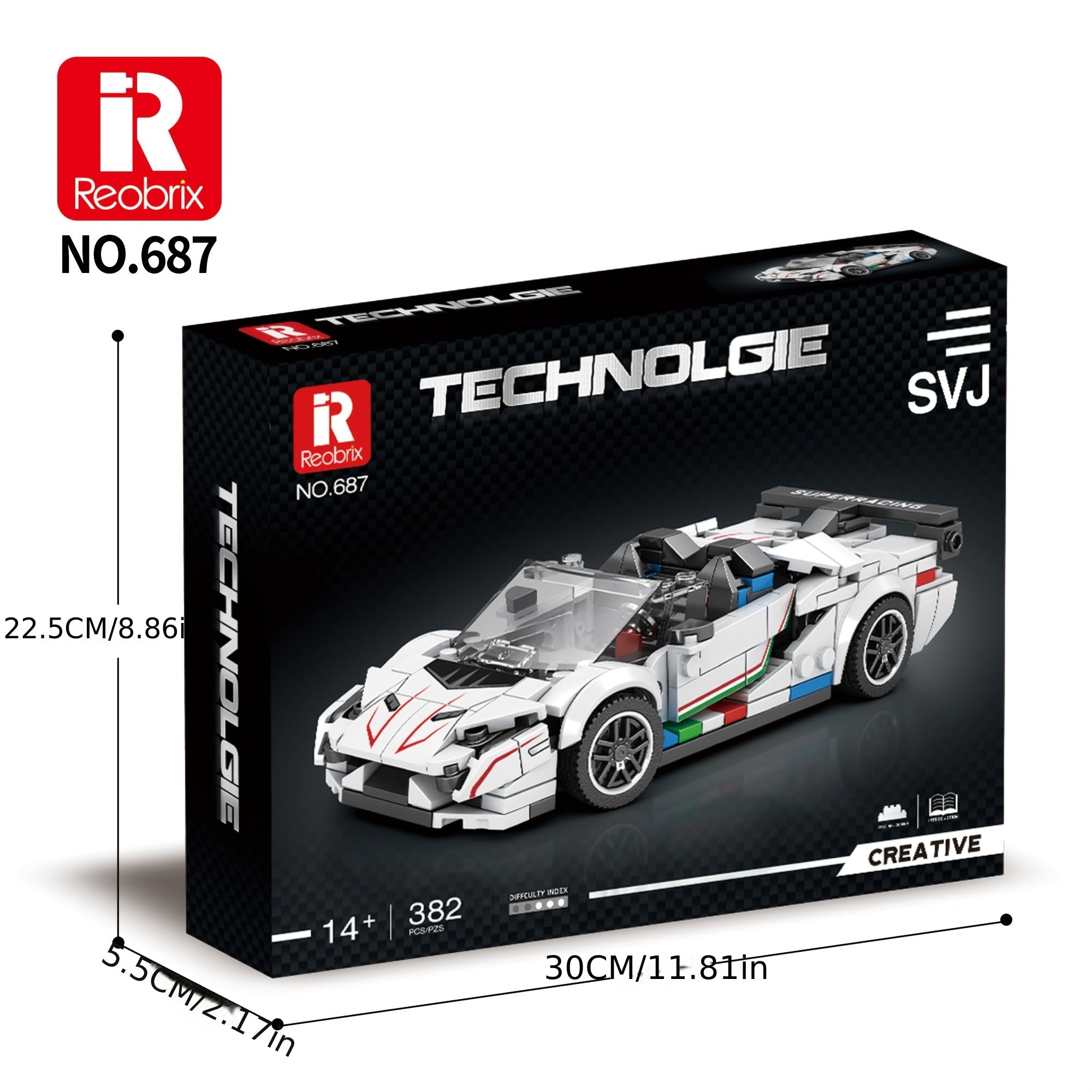Reobrix Classic Racing Series Building Block Toy Gift