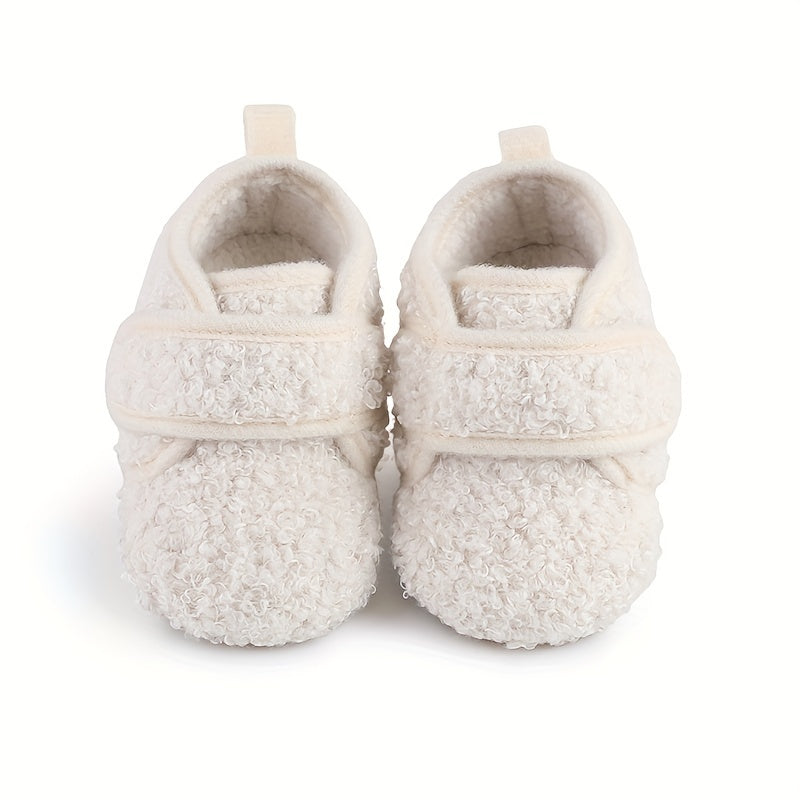 Warm Fleece Baby Girls Sneakers Lightweight Non Slip Shoes Indoor Outdoor