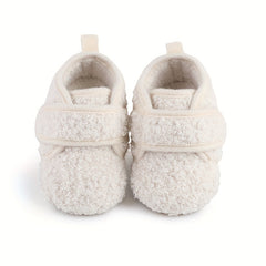 Warm Fleece Baby Girls Sneakers Lightweight Non Slip Shoes Indoor Outdoor