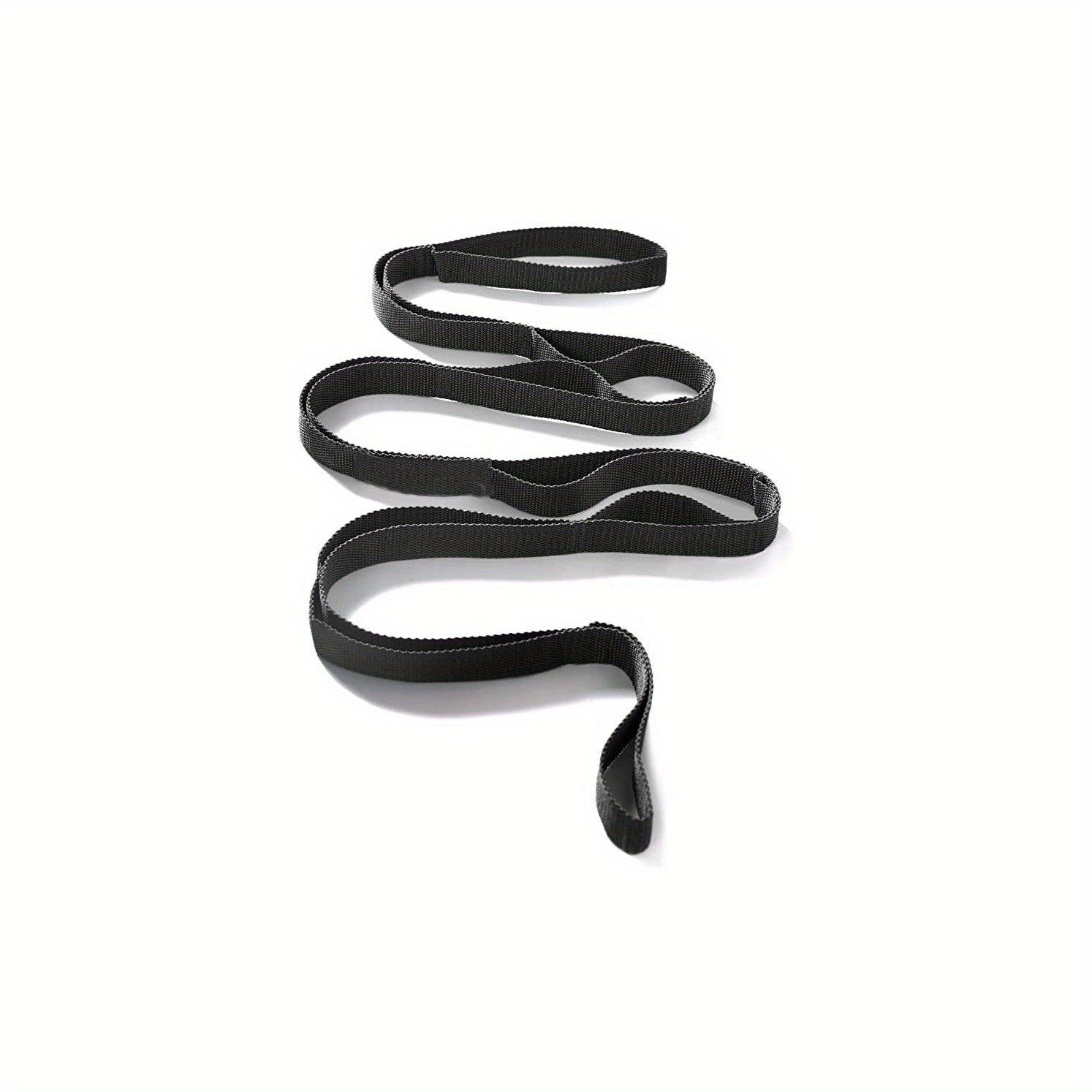 Yoga Stretching Strap with 10 Loops and Workout Guide