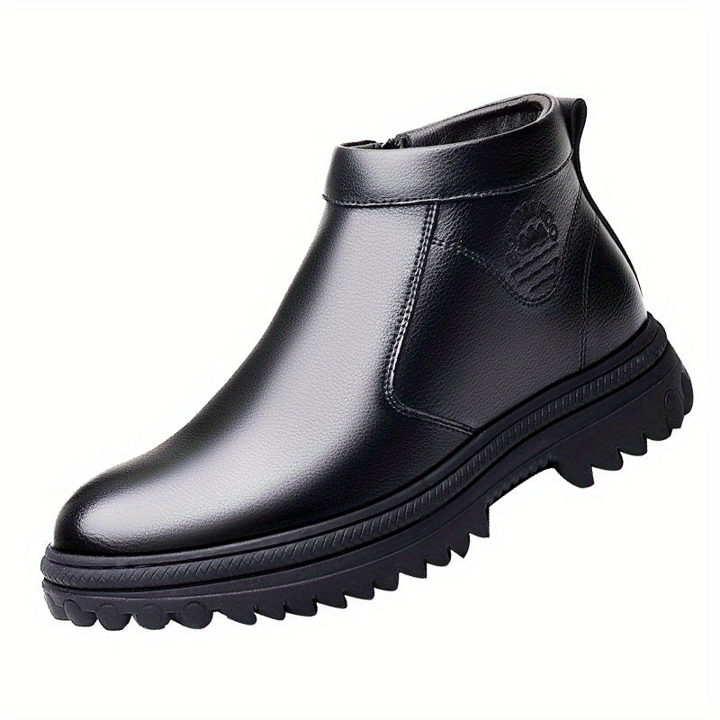 Men's High Top Slip On Boots Smart Casual Walking Shoes