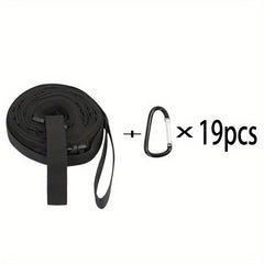 19 Hook Camping Clothesline Windproof Hanging Rope for Tent Storage