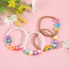 Kids Cute Fruit Smiling Face Soft Bracelet