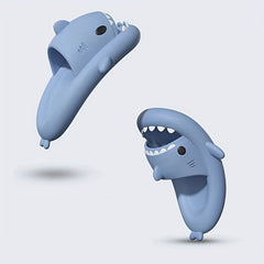 Women's Cartoon Shark Slides Soft Non Slip Shoes Indoor & Outdoor Beach Slides
