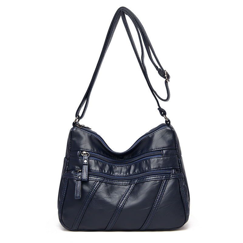 Women's Striped Shoulder Bag Large Capacity Crossbody