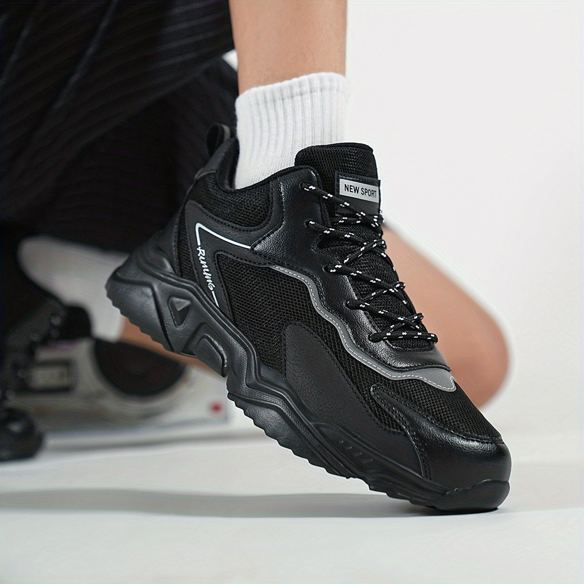 Men's Chunky Lace-Up Sneakers Dad Shoes