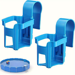 2pcs Water Cup Holder Plastic Cup Rack for Outdoor Swimming Pool Car