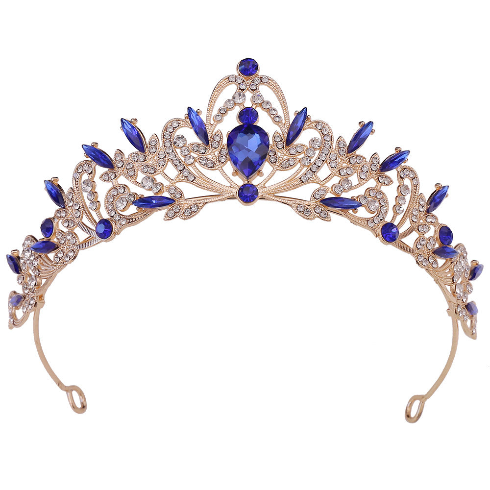 Vintage Baroque Rhinestone Wedding Crystal Tiara