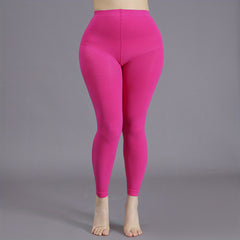 100D Solid Nylon High Rise Stretchy Tights