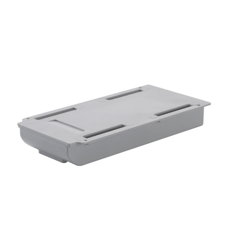 Self Stick Pencil Tray Desk Storage Drawer with Under Desk Stand Gray