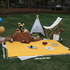 Durable Picnic Mat with Leather Handle for Outdoor Camping