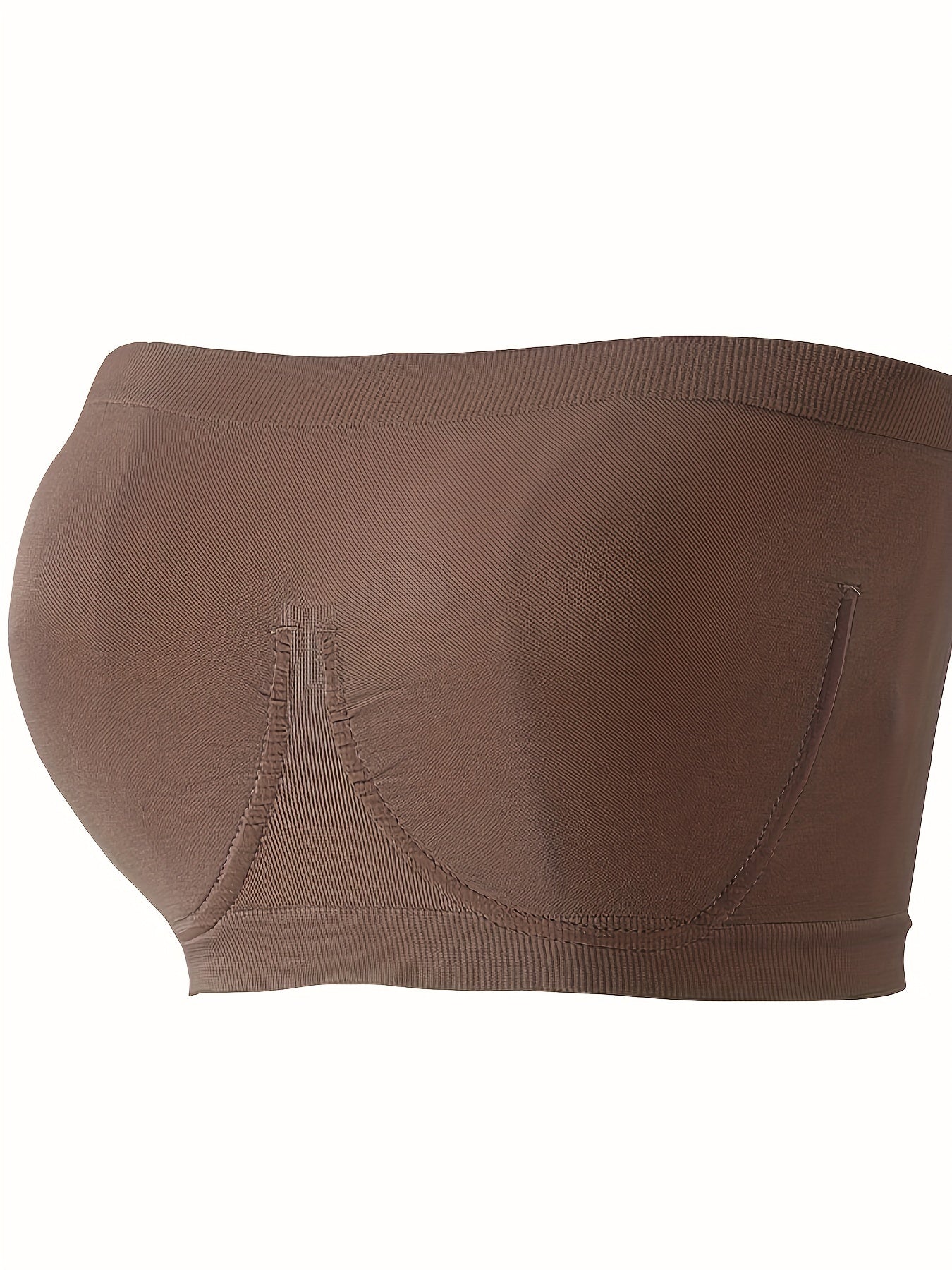 2pcs Strapless Bandeau Bras Soft Stretch Everyday Bra Women's Lingerie