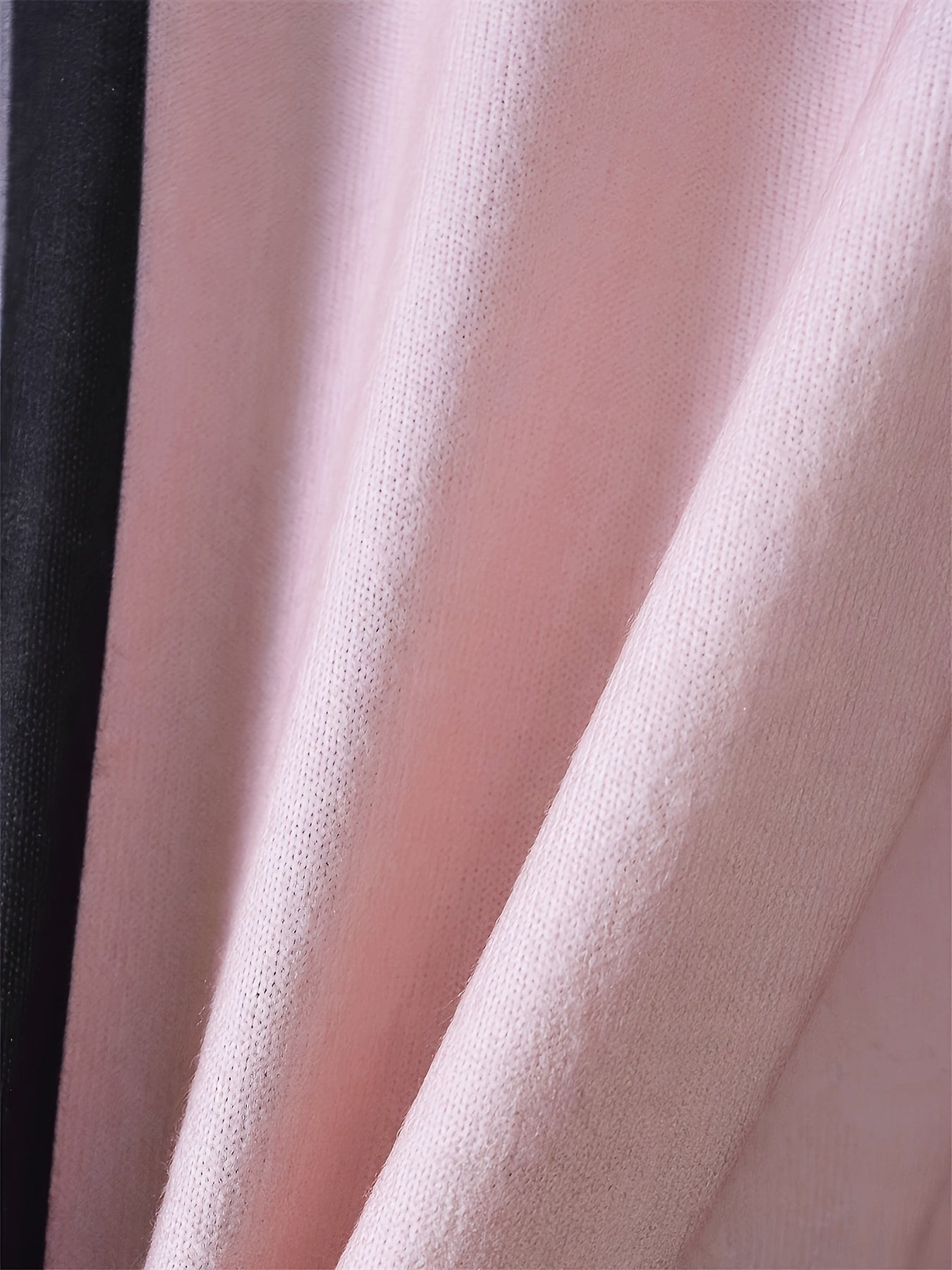 Colorblock Long Sleeve V Neck Mini Dress