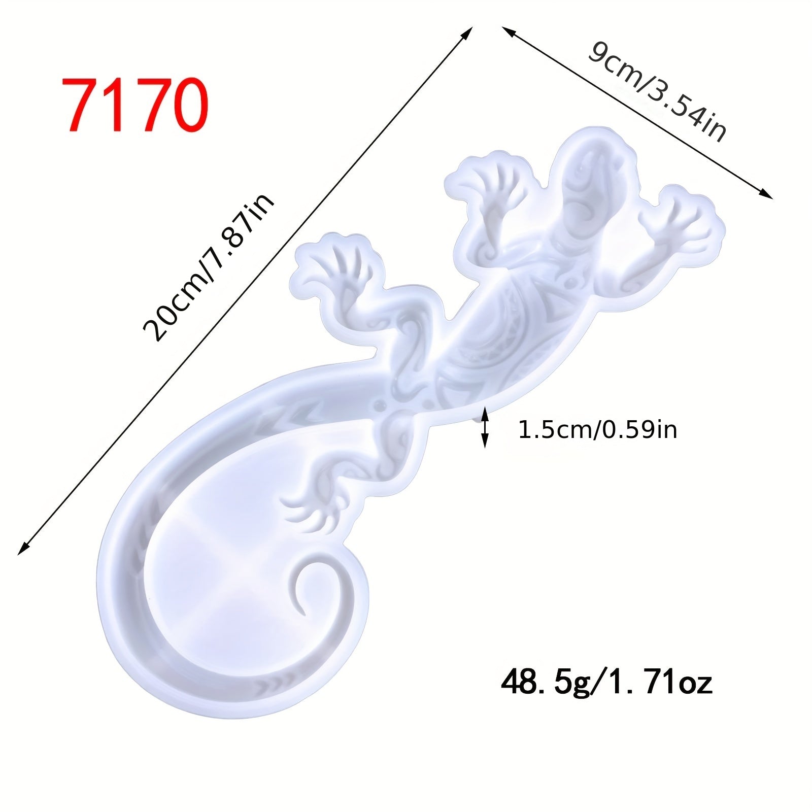 DIY Silicone Resin Molds Realistic Lizard Shapes
