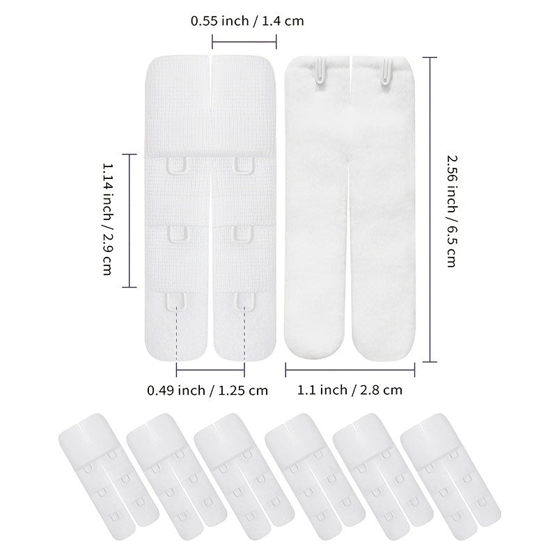 Bra Extender 2 Hooks Split 6 PCS