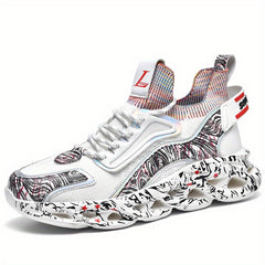 Men's Lace up Sneakers Athletic Shoes Lightweight Breathable Basketball Shoes