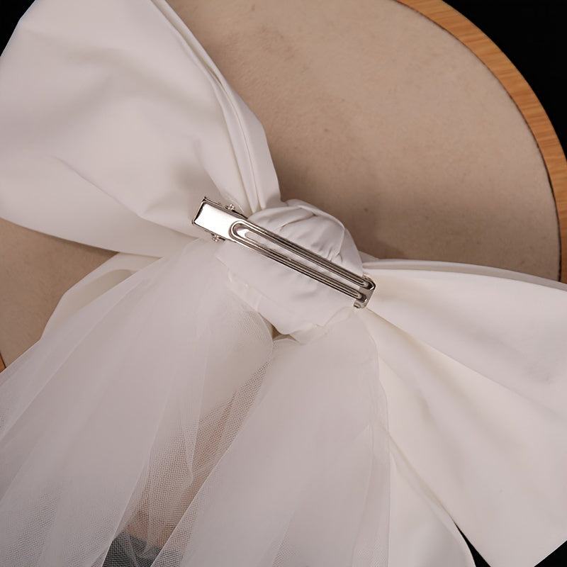 Bachelorette Party Hair Bow Wedding Hair Accessories Women Bow Veil Bride
