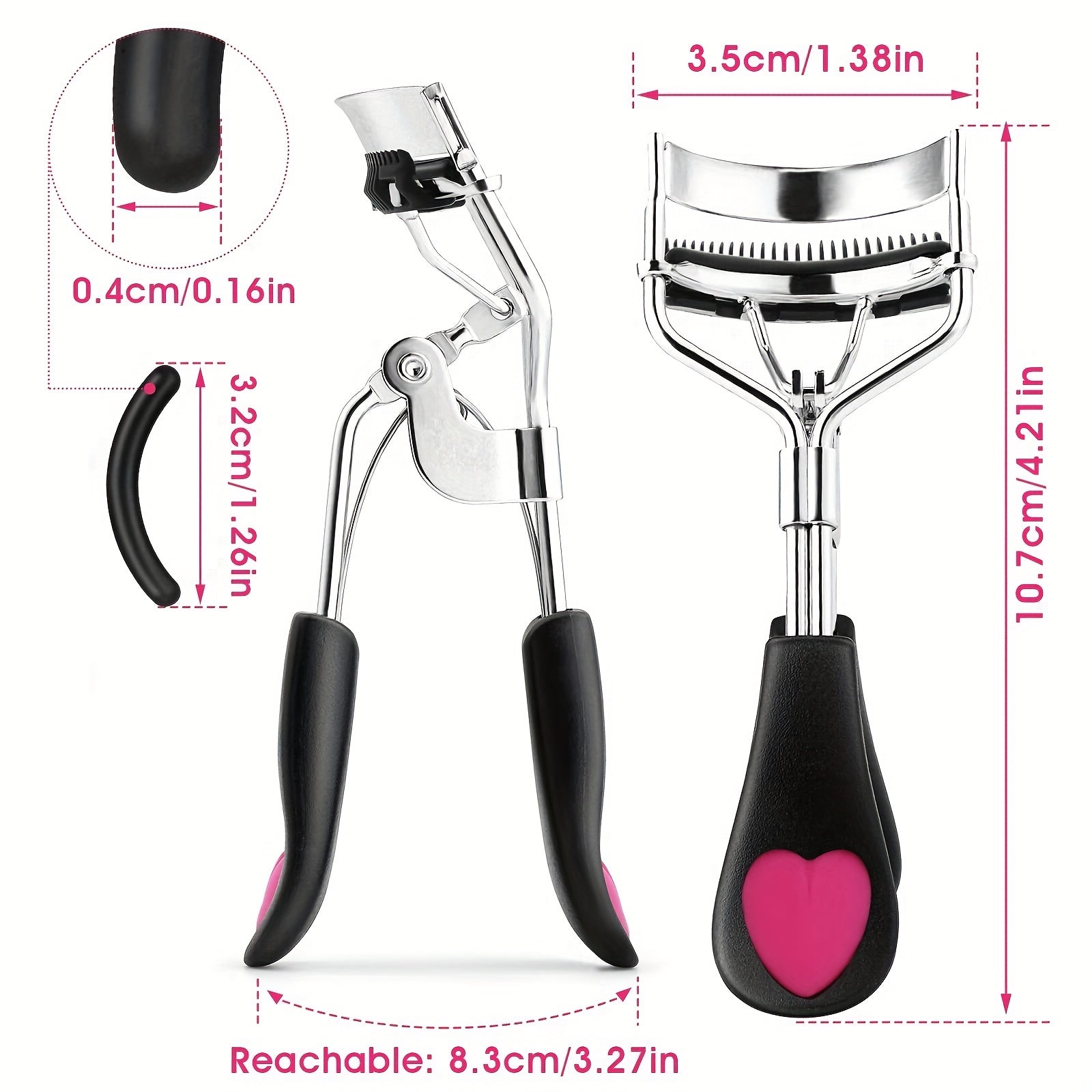 Eyelash Curler Lash Curler With 10 Refills Fits All Eye Shapes