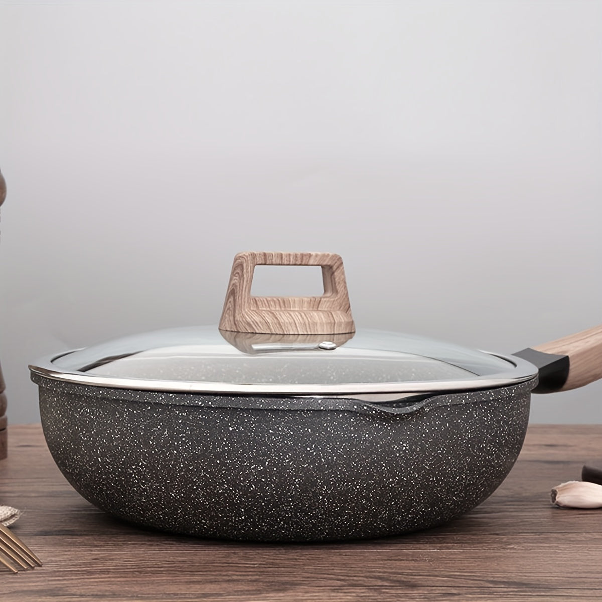 Deep Frying Pan 27 Non Stick Skillet Medical Stone Saute Pan Frying Pan