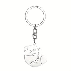 Cartoon Panda Keychain Bag Ornaments Gift Car Key Ring Charms