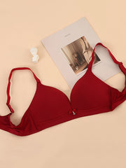 Bow Tie Push Up T Shirt Bra Women's Lingerie