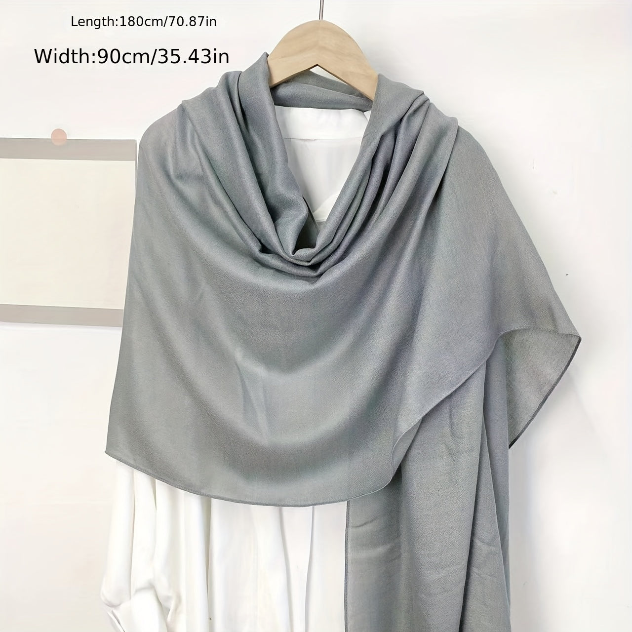Solid Lightweight Hijab Long Retro Sunscreen Turban Malaysian Long Bandana