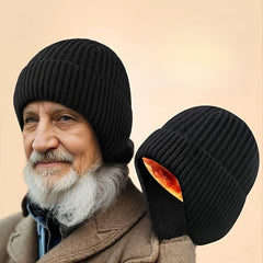 Winter Velvet Thickened Knitted Hat Warm Beanies For Men