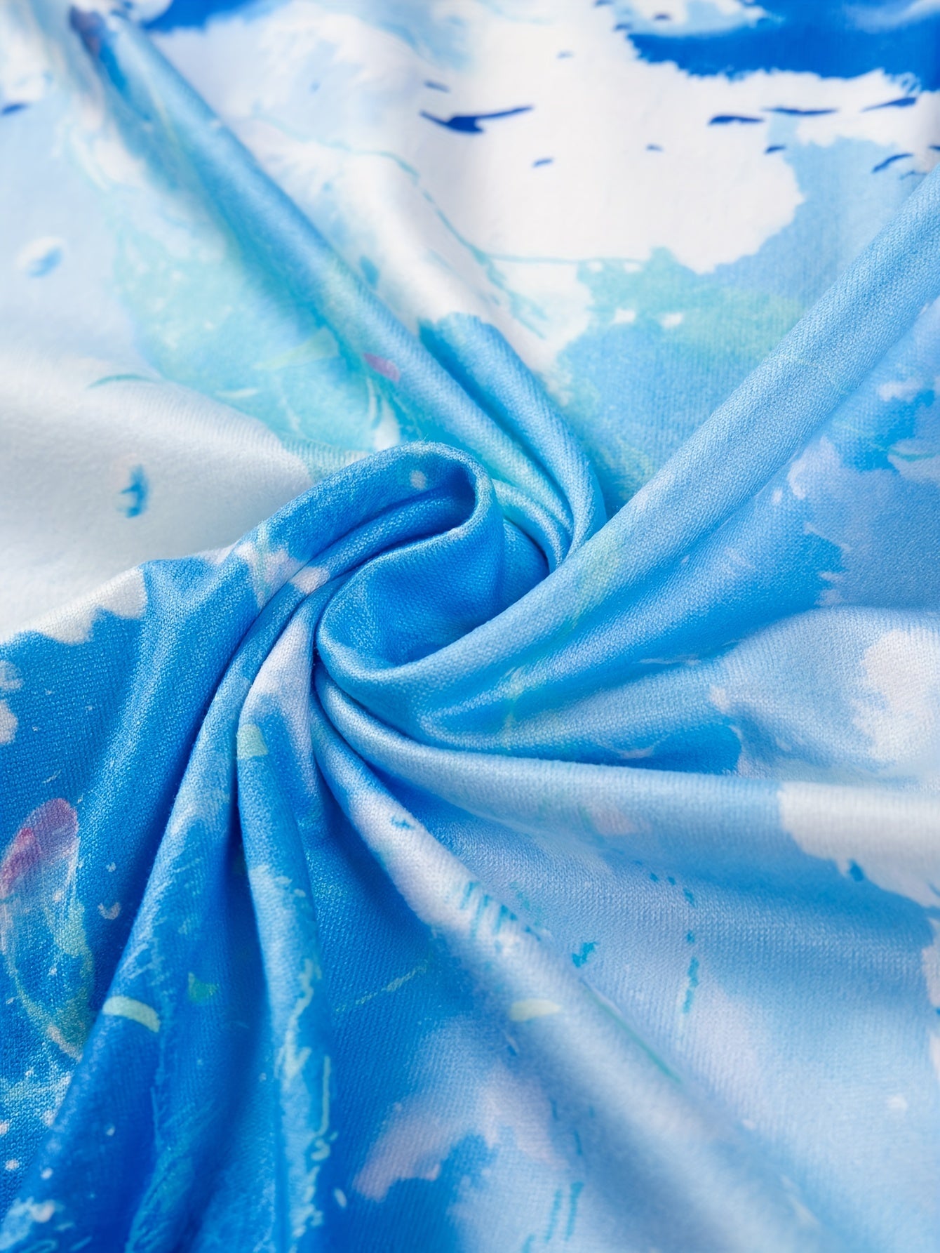 Tie Dye One Shoulder Lounge Dress
