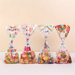 50pcs Birthday Party Candy Bag Cookie Bag Small Gift Decoration Party