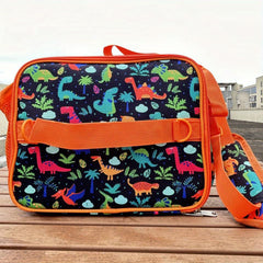 Kids Insulated Lunch Bag Waterproof Portable Crossbody Bag