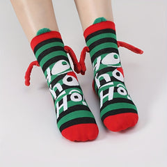 Funny Christmas Socks For Women Men Novelty Magnetic Socks