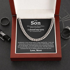 Boys Stainless Steel Chain Necklace Gift for Son