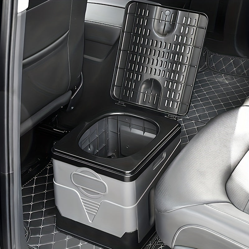 Foldable Portable Toilet for Camping and Car Travel - Hygienic Outdoor Solution