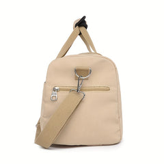 Nylon Letter Pattern Duffel Bag Short Trip Luggage Bag
