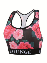 Floral Print Tank Top & Shorts Underwear Set