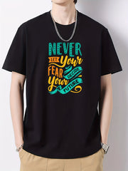 Men's Cotton Graphic Crew Neck Active T shirt