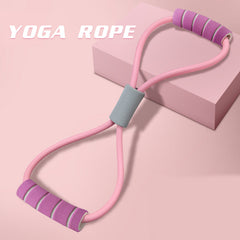 Yoga Fitness Ring with 8 Character Puller and Pulling Rope