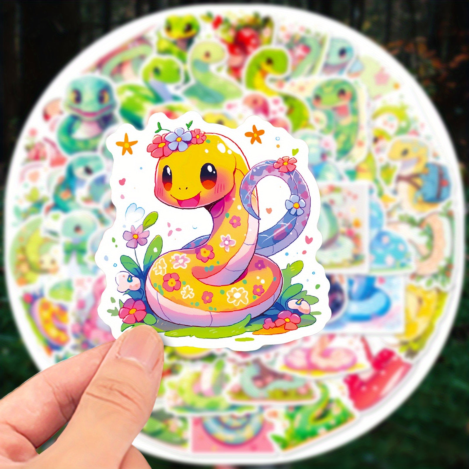 50 Snake Stickers for Water Bottles Laptops Phones