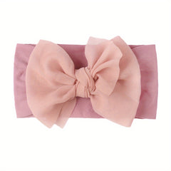 Stylish Bow Headband for Girls Elastic Wide Brim Hair Accessory