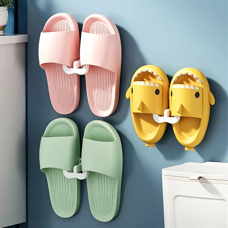 Wall Mounted Slipper Rack for Tidy Bathroom