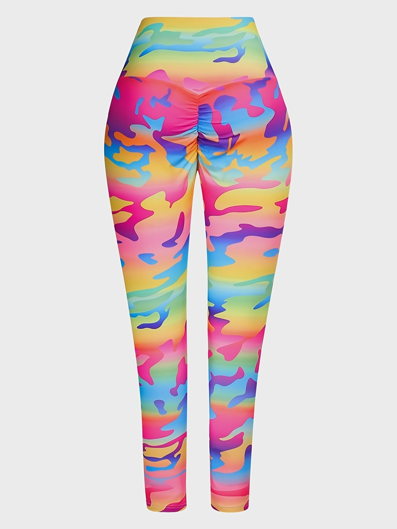 High Waisted Yoga Leggings with Graphic Print