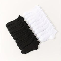 20 Pairs Women's Mixed Short & Ribbed Ankle Socks Stockings