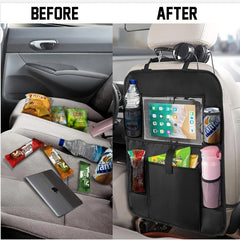 Car Seat Back Storage Bag Organizer Tablet Holder Cover Car Seat Protector