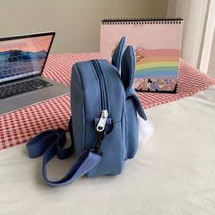 Rabbit Ears Canvas Crossbody Bag Coin Purse